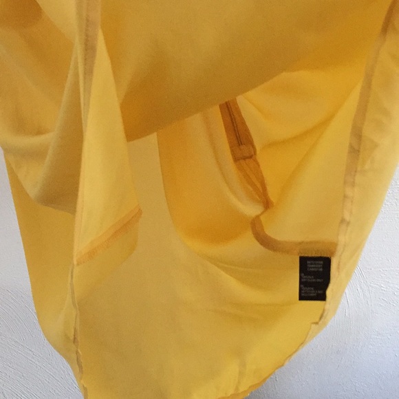 FOREVER 21 💯% SILK YELLOW BUTTON FRONT DRESS M - Picture 6 of 8